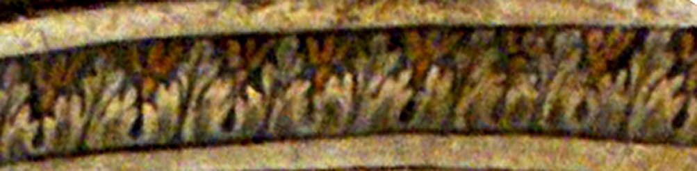 enlarged acanthus frieze detail